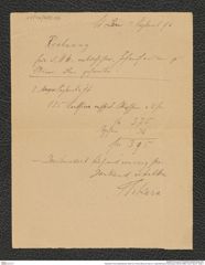 Nachlass Franz Steindachner, Brief von Franz Sikora an das k.k. naturhistorische Hofmuseum (05.09.1896), Inv.Nr. 482.07, Seite 1